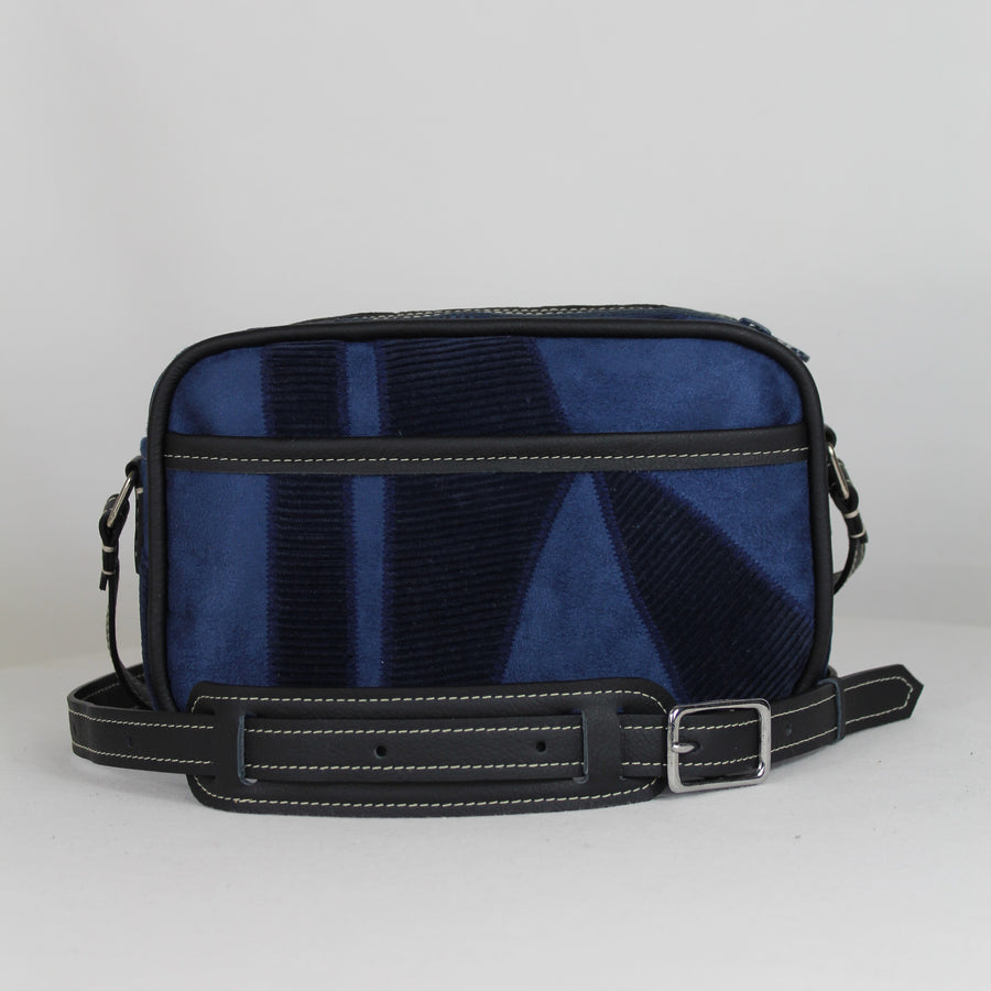 SACOCHE BANDOULIÈRE REWORKED BLEU NUIT