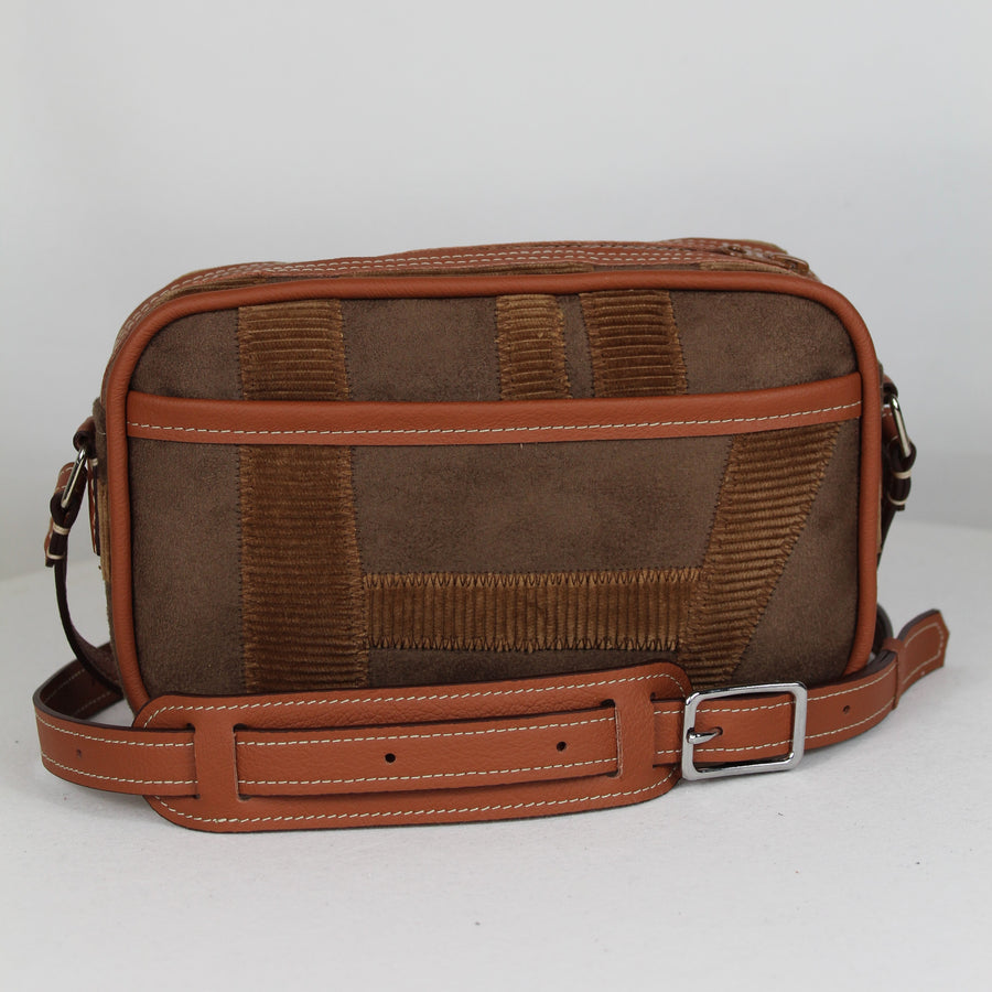 SACOCHE BANDOULIÈRE REWORKED CARAMEL