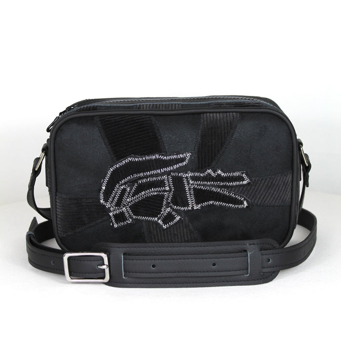 SACOCHE BANDOULIÈRE REWORKED NOIR