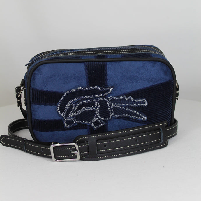 SACOCHE BANDOULIÈRE REWORKED BLEU NUIT