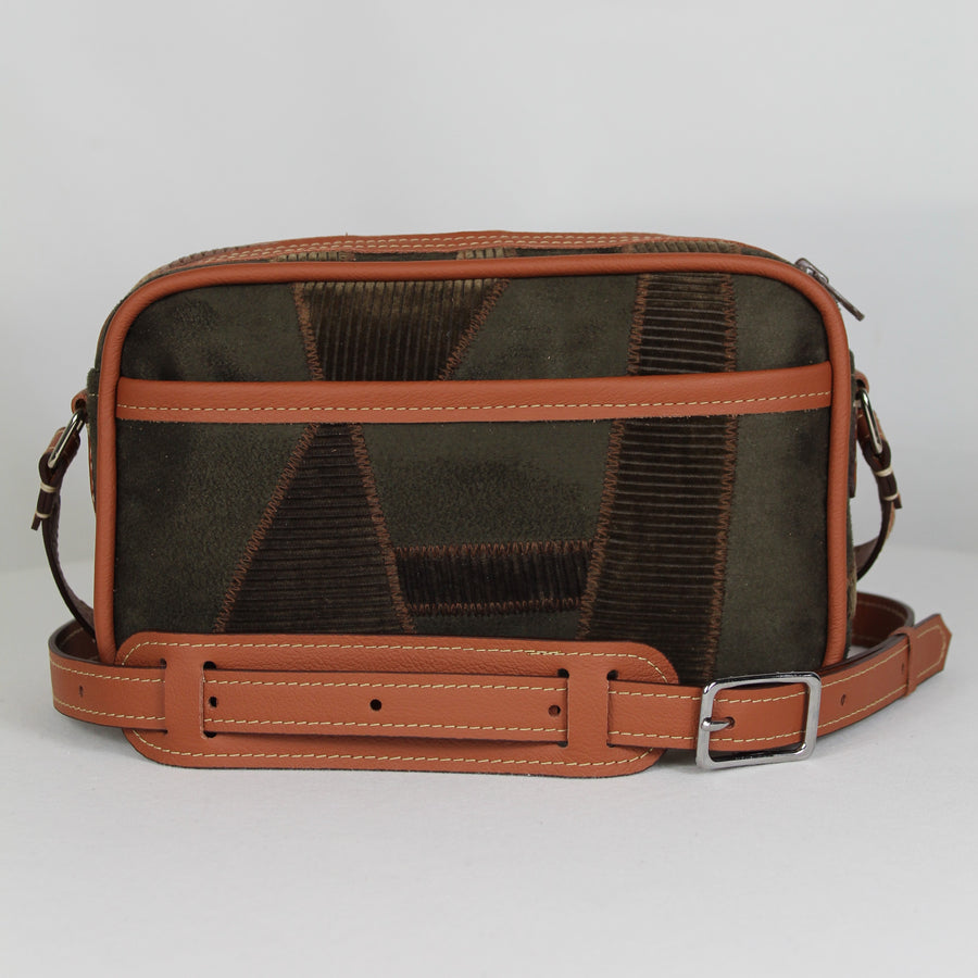 SACOCHE BANDOULIÈRE REWORKED MARRON