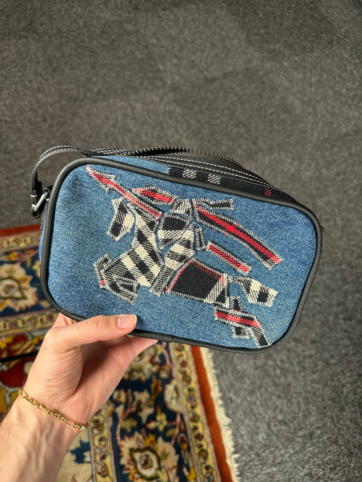 SACOCHE BANDOULIÈRE REWORKED BURB JEAN BLEU