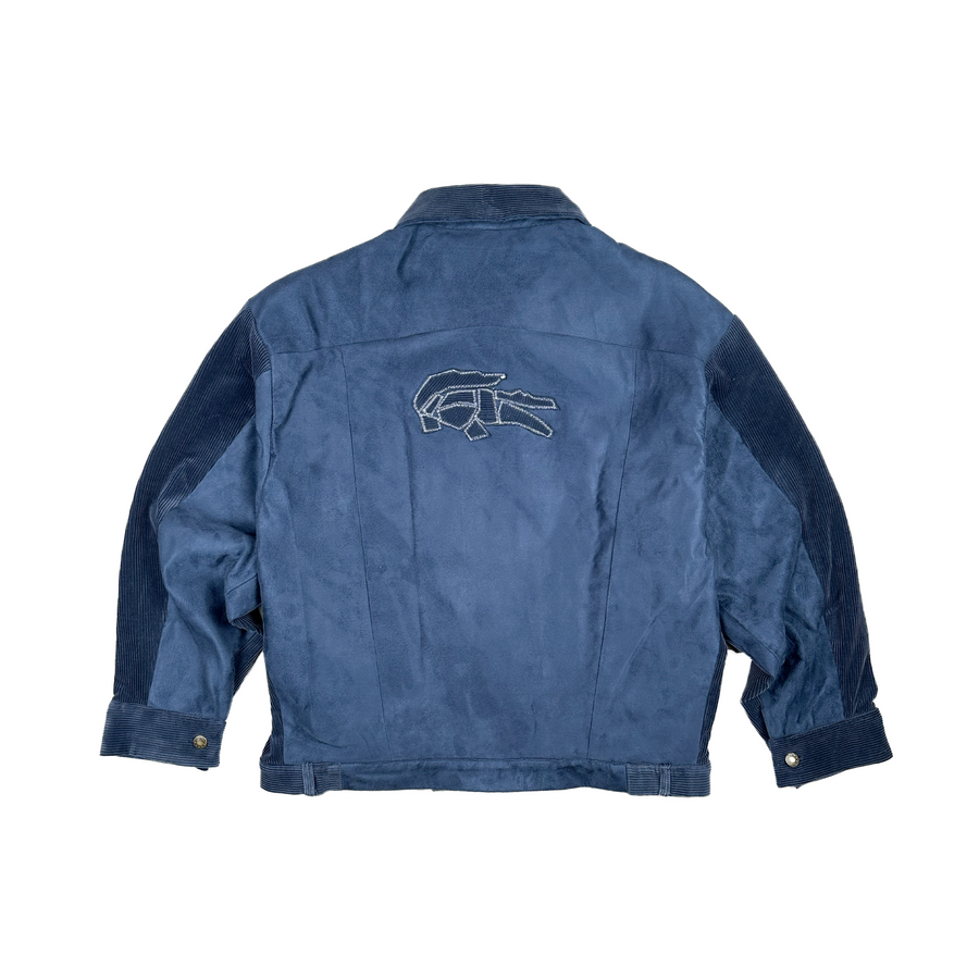 VESTE REWORKED BLEU